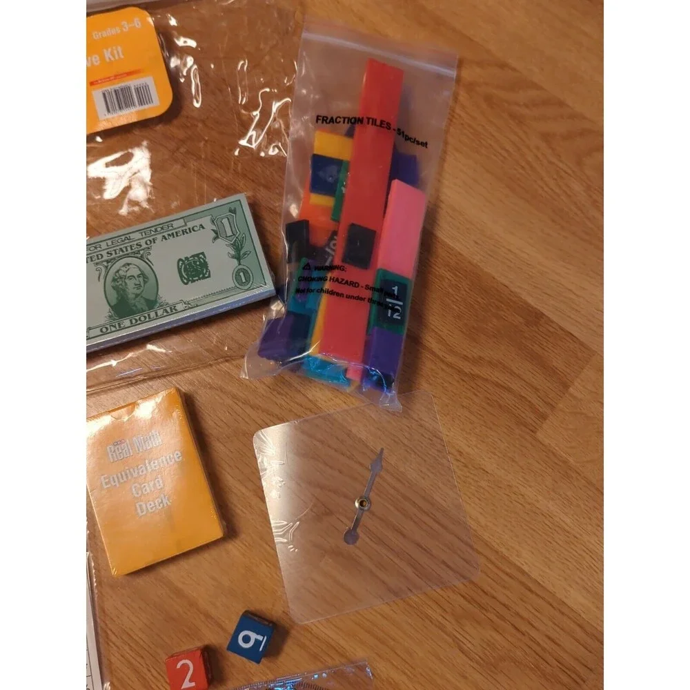 SRA Real Math Individual Manipulative Kit Grades 3-6 McGraw Hill Homeschool